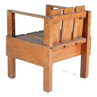 Teak Side Chair in the style of Rietveld, Netherlands, 1960s For Sale