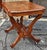 Wood 19th Century Victorian Rococo Style Walnut Rolling Center Table For Sale - Image 7 of 9
