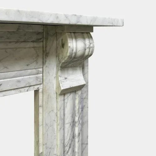 Early 19th Century Antique Irish Regency Period Marble Fireplace Mantel, 1820 For Sale - Image 5 of 6