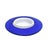 Italian Blue and White Round Vetri Murano Wall Light, 1980s For Sale - Image 11 of 15