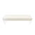 Contemporary Pasargad Home Tribecca Acrylic & Velvet Bench, Ivory For Sale - Image 3 of 7