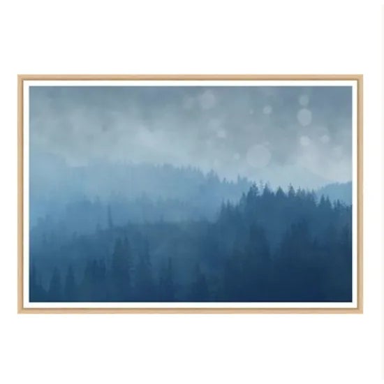 "Bleuth" Contemporary Reproduction Print by Karen Thom, Framed 48 X 32 Inches For Sale - Image 10 of 10