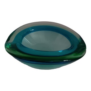 Murano Archimede Seguso Attributed Geode Ashtray, 1950s For Sale