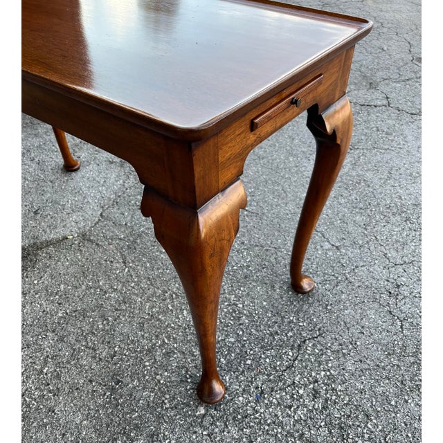 Mid 20th Century English Mahogany Tea Table For Sale - Image 5 of 10