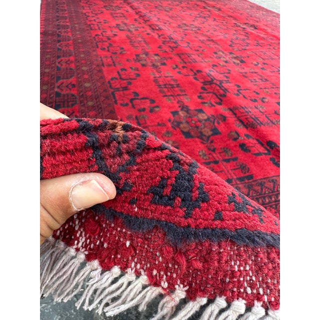 Textile Afghan Hand Knotted Turkomen Khal Mohammadi Rug For Sale - Image 7 of 8