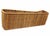 Chestnut Sculptural Woven Rattan Chaise Lounge, Italy 1960 For Sale - Image 8 of 10