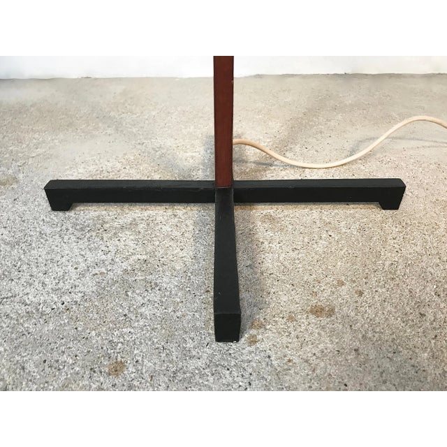 Mid-Century German Teak and Steel Floor Lamp, 1960s For Sale - Image 9 of 15
