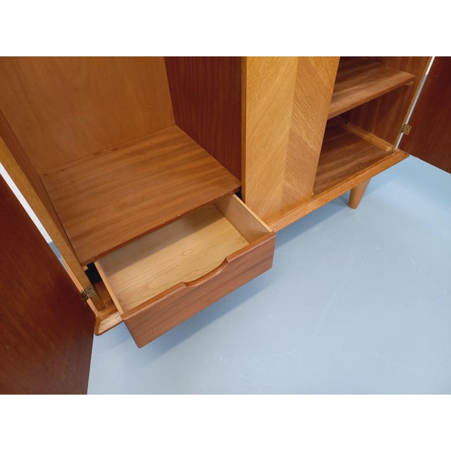 Vintage Oak Wardrobe, 1960s For Sale - Image 13 of 14