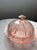 1930s Pink Depression Era Glass Jeanette Cherry Blossom Butter Dish For Sale - Image 4 of 10