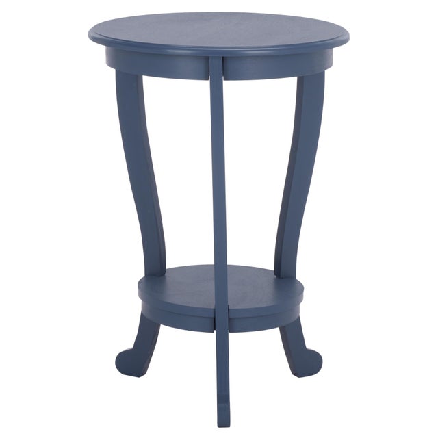 Cerulean Mary Pedestal Table in Blue For Sale - Image 8 of 8