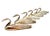 Vintage French Silver Plated Swan Knife Rest by Oliver Saint Honore, 1950s, Set of 6 For Sale - Image 9 of 9
