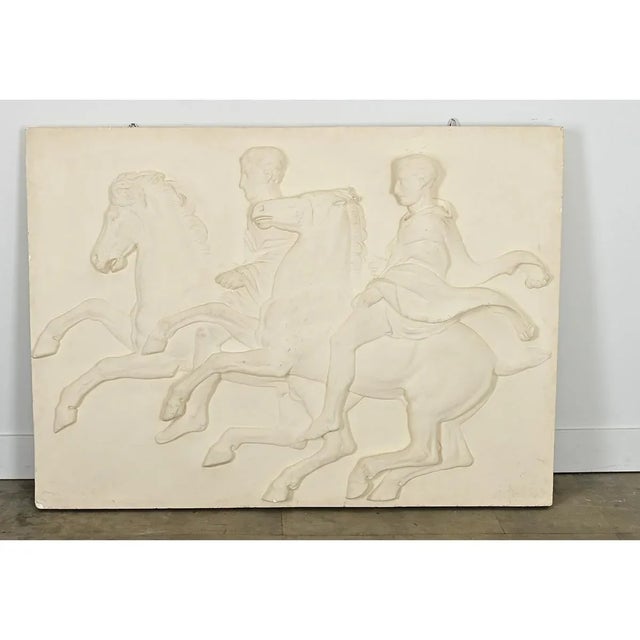 French Vintage Reproduction Parthenon Frieze Panel For Sale - Image 10 of 12