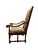 Wood 19th Century French Needlepoint Carved Walnut Throne Chair For Sale - Image 7 of 11