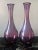 The perfect pair! A beautiful Vintage pair of amethyst 18" bottle neck glass vases made in Spain. Make an elegant accent...