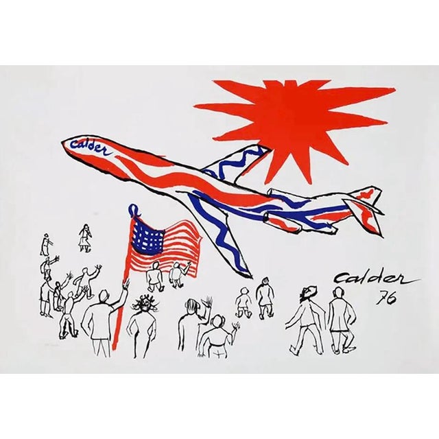 Vintage original Alexander Calder Braniff Airlines poster 1976: Offset printed. Dimensions: 23 x 33 inches. 1976. Printed...