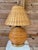 Vintage Pencil Rattan Table Lamp With Crab Finial & Woven Shade For Sale In Naples, FL - Image 6 of 12