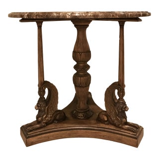 Neoclassical Style Griffin Center Table For Sale