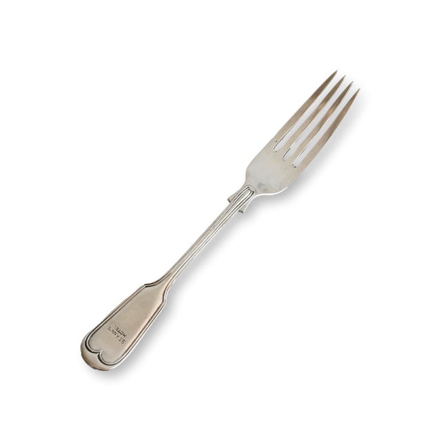English Early 20th Century Walker & Hall St. Annes Hotel Forks - Set of 6 For Sale - Image 3 of 4