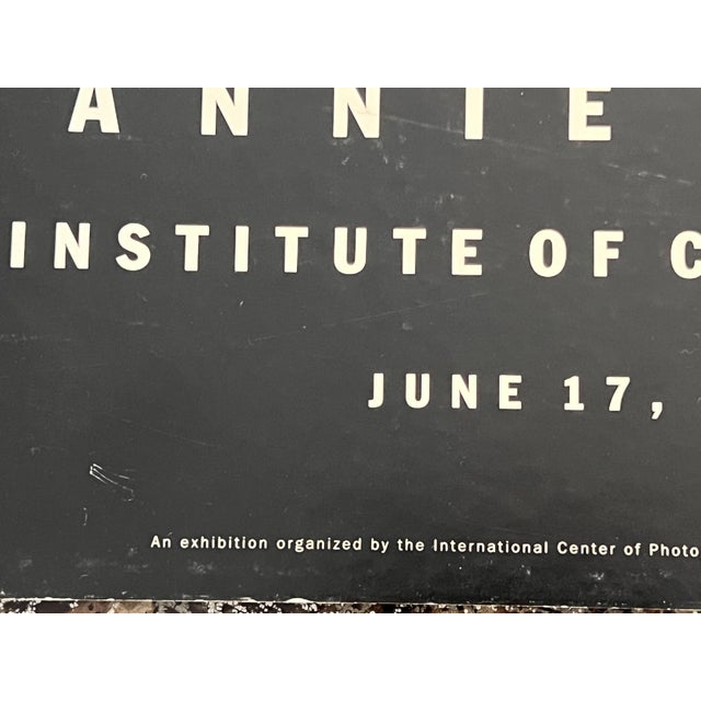 Black Annie Leibovitz Exhibition Poster with Keith Haring, 1990s For Sale - Image 8 of 10