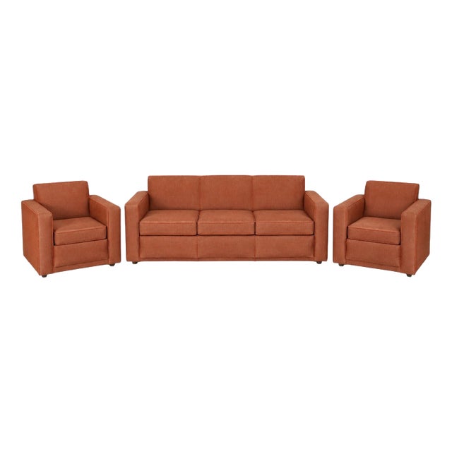 Art Deco Seating Set by Oldřich Liška for Vichr & Co., Czechoslovakia, 1930s, Set of 3 For Sale