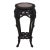 Antique Chinese Carved Rosewood Marble Top Plant Stand For Sale