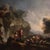 A magnificent italian painting from the mid-18th century. This artwork oil on canvas depicts a broad landscape animated by...