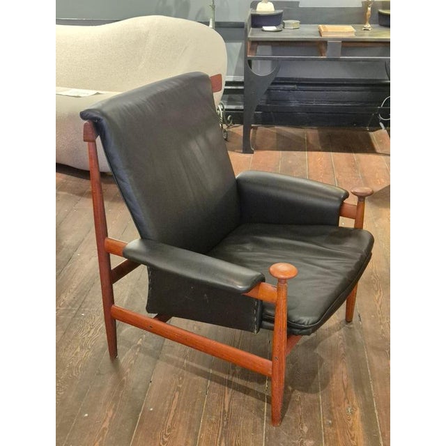 Mid-Century Modern Vintage Scandinavian Bwana Lounge Chair by Finn Juhl for France & Søn, 1960s For Sale - Image 3 of 15