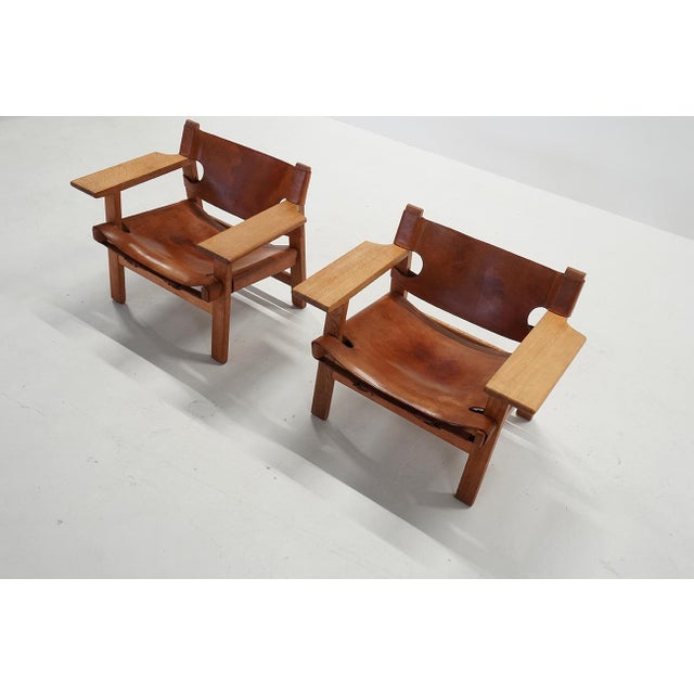 Børge Mogensen Vintage Danish Chairs by Børge Mogensen for Fredericia, 1970s, Set of 2 For Sale - Image 4 of 13