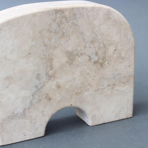 Vintage Italian Travertine Aardvark Table Sculpture from Fratelli Mannelli, 1970s For Sale - Image 12 of 16