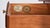 This is a late 20th century Baker Furniture McMillen Collection mahogany and leather bookstand or etagere shelf. It is...
