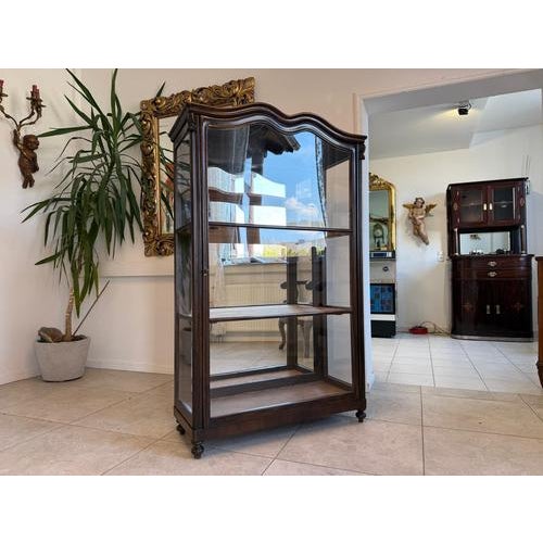 Antique Biedermeier Display Cabinet, 1865 For Sale - Image 16 of 18