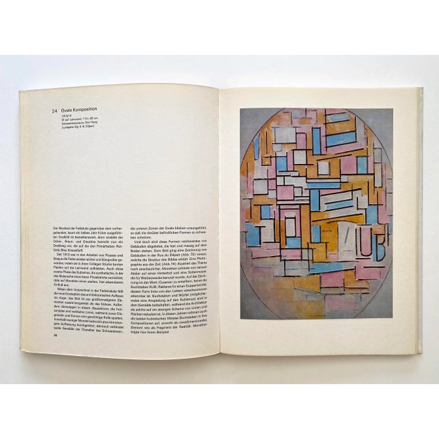 Piet Mondrian Piet Mondrian Vintage 1971 First Edition Lithograph Print Modernist Large Hardcover Art Book For Sale - Image 4 of 13