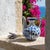 Turkish Handmade Ceramic Ewer Pitcher (20cm) Blue and White Rumi Segment Pattern For Sale - Image 3 of 12