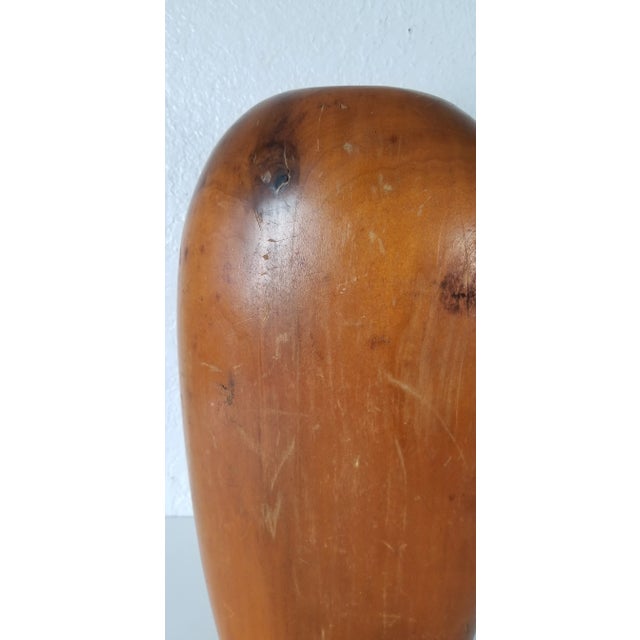 Wood Paul La Montagne Art Turned Wood Vase For Sale - Image 7 of 11