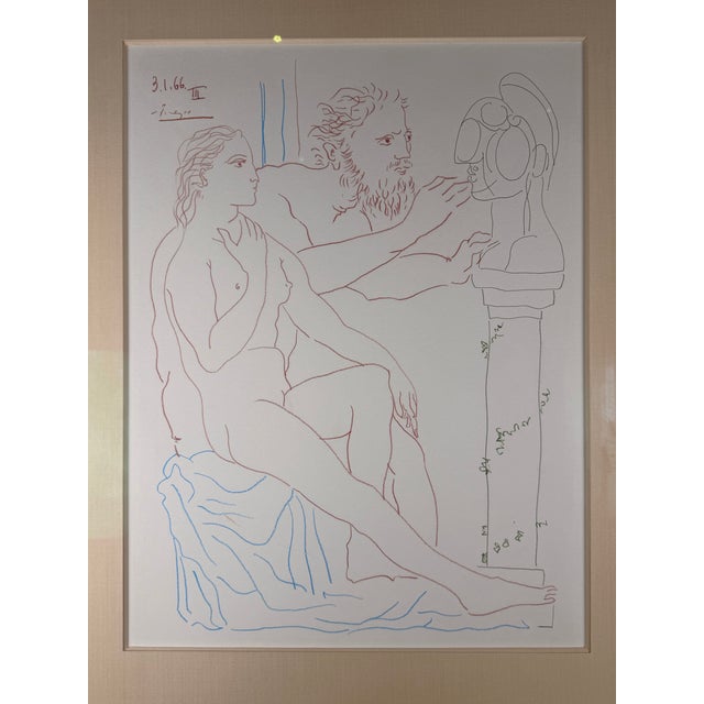After Pablo Picasso — Artist, Model and Sculpted Bust, 1966 For Sale In New York - Image 6 of 8