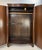 English Antique George III Style Flame Mahogany Serpentine Wardrobe For Sale - Image 3 of 13