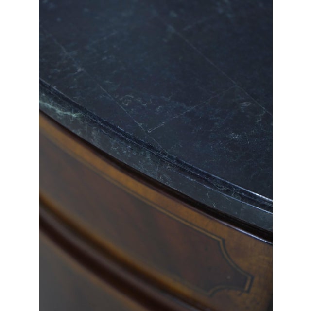 Pair Scarborough House Marble Top Mahogany Nightstands For Sale - Image 13 of 18