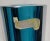 Vintage Murano Sommerso Blue Hexagonal Glass Vase For Sale - Image 9 of 12