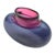 Purple Maureen Williams Signed Australian Studio Art Glass Vase Magenta Amethyst 8" For Sale - Image 8 of 12