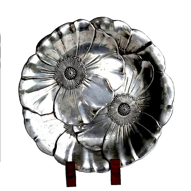 Mid 20th Century Wallace Silver-Plate Poppy Platter Model 715 For Sale - Image 14 of 16