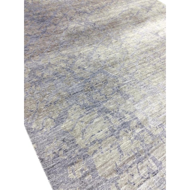 Modern Pasargad Home Modern Grey Area Rug- 9' 1" X 11'10" For Sale - Image 3 of 5