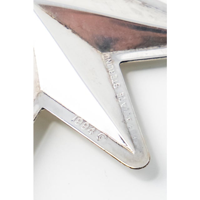 Shabby Chic 1994 Wallace Sterling Christmas Star Ornament For Sale - Image 3 of 8