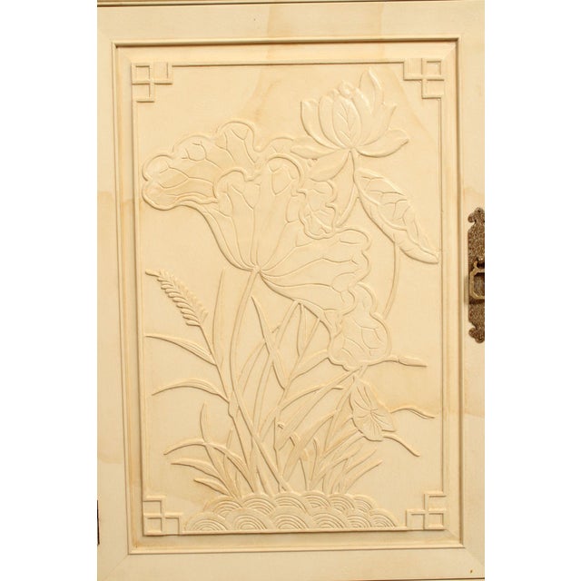 Henredon 'Villa Borghese' Carved and Lacquered Armoire For Sale - Image 15 of 18