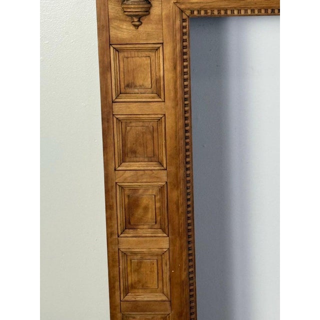 Antique Continental Architectural Wood Fireplace Mantel, 19th Century For Sale - Image 13 of 15