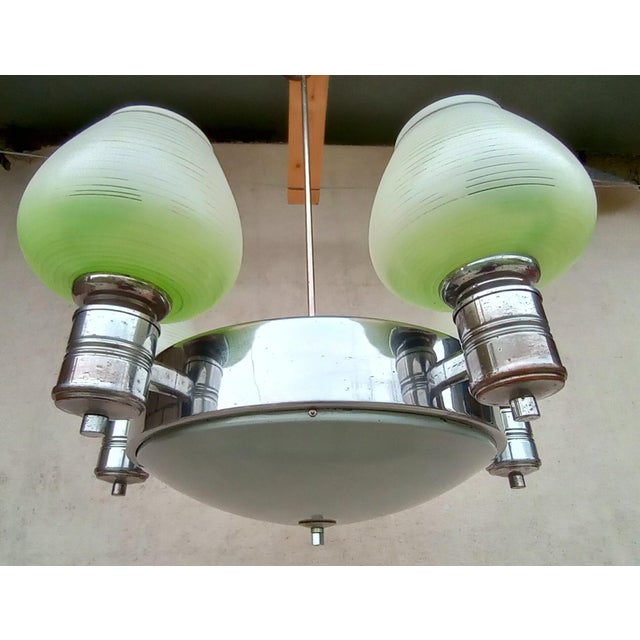 Bauhaus Style Chandelier, 1950s For Sale - Image 17 of 18