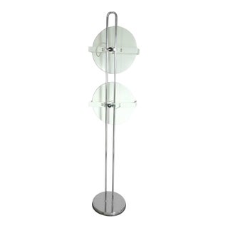 Op Pop Mod Lacquered Concentric Circle Adjustable Floor Lamp For Sale