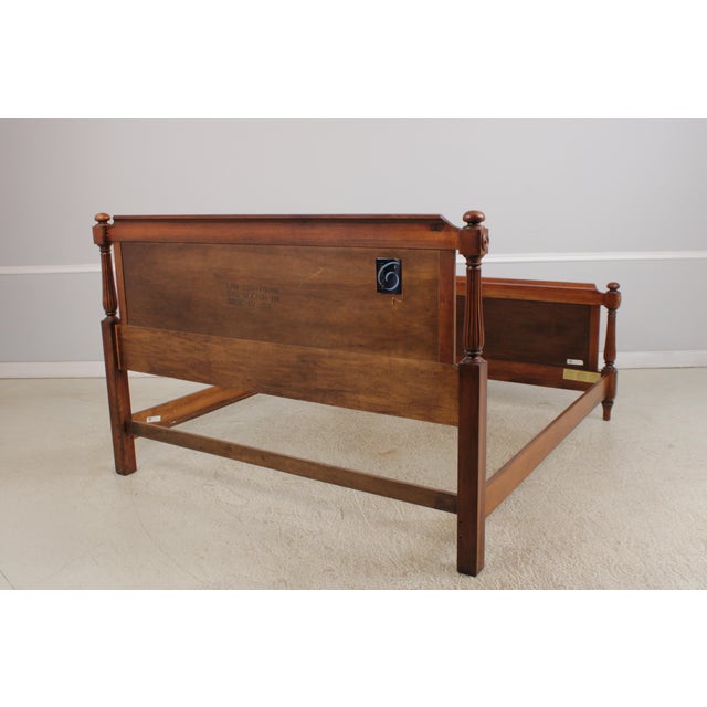 Lexington King Size Cherry Sheraton Style Bed For Sale - Image 15 of 18