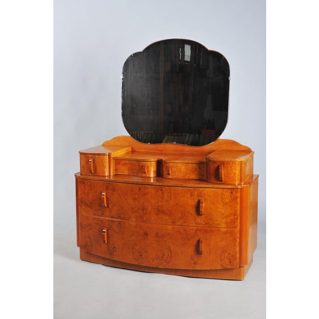 Czech Art Deco Chest of Drawers in Walnut Veneer, 1920s For Sale - Image 13 of 13