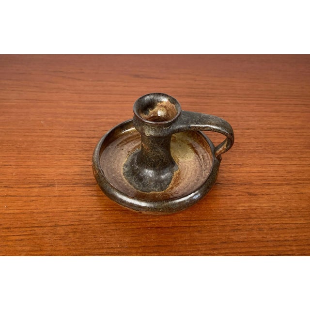 Mid-Century Modern German Studio Pottery Candleholder by Luise Duncker, 1960s For Sale - Image 12 of 18