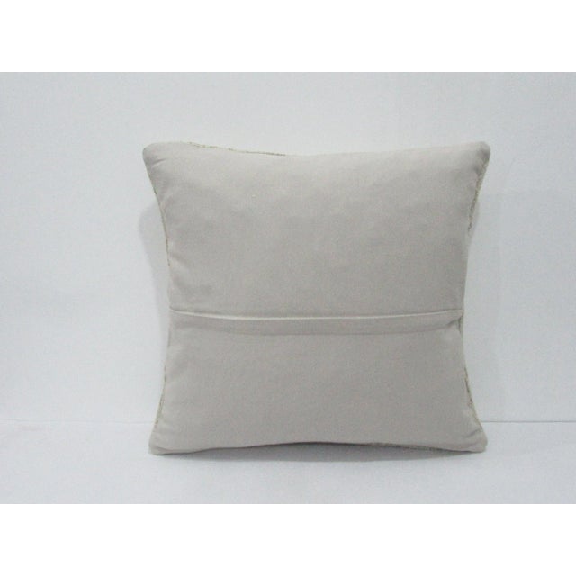 Mid-Century Modern Ivory Decorative Turkish Pillow Cover For Sale - Image 3 of 4